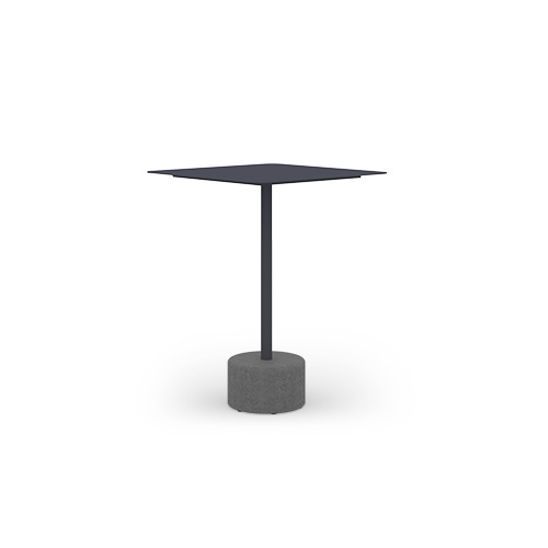 GLYPH Bar Table Square 31.5″ / 80 cm (Alu Top | Stone Base)
