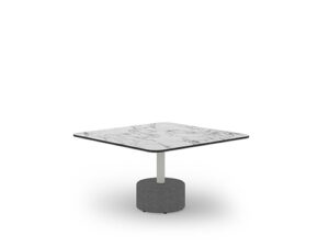GLYPH Low Table Square 31.5" / 80 cm (HPL Top | Stone Base)