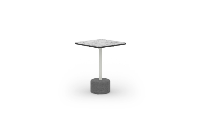 GLY133 GLYPH LOW TABLE SQUARE 40x40cm HPL Top Stone Base - CA1