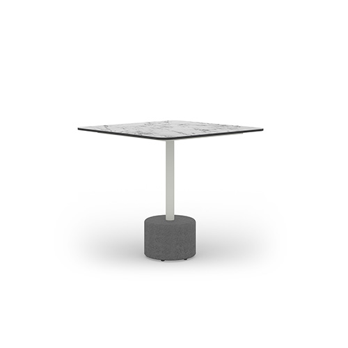 GLYPH Bistro Table Square 31.5″ / 80 cm (HPL Top | Stone Base)