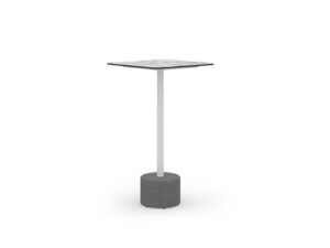 GLYPH Bar Table Square 23.5" / 60 cm (HPL Top | Stone Base)