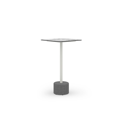 GLYPH Bar Table Square 23.5″ / 60 cm (HPL Top | Stone Base)