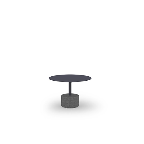 GLYPH Low Table 23.5″ / 60 cm (Alu Top | Stone Base)
