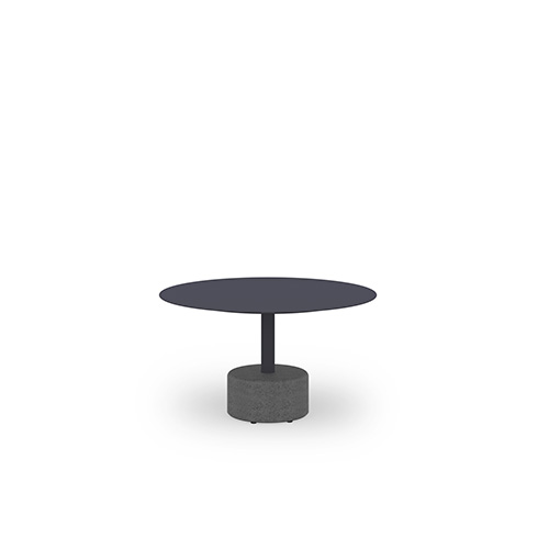 GLYPH Low Table 31.5″ / 80 cm (Alu Top | Stone Base)