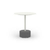 GLY25 GLYPH TEA TABLE Dia.60cm ALU Top Stone Base - CA1