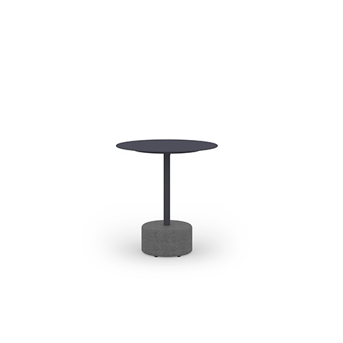 GLYPH Tea Table 23.5″ / 60 cm (Alu Top | Stone Base)