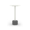 GLY28 GLYPH BAR TABLE DIA.60cm ALU Top Stone Base - CA1