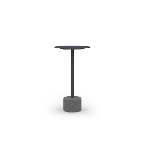 GLYPH Bar Table 23.5″ / 60 cm (Alu Top | Stone Base)