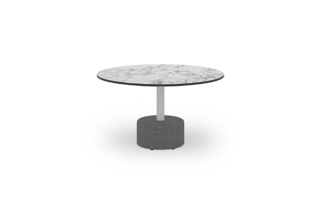 GLY32 GLYPH LOW TABLE Dia.80cm HPL Top Stone Base - CA1