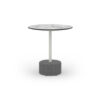 GLY35 GLYPH TEA TABLE Dia.60cm HPL Top Stone Base - CA1