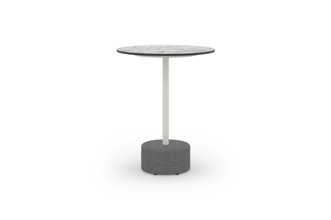 GLY36 GLYPH BISTRO TABLE Dia.60cm HPL Top Stone Base - CA1