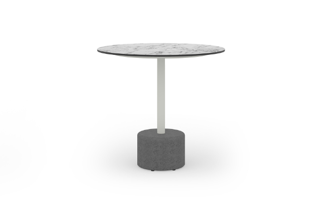 GLY37 GLYPH BISTRO TABLE DIA.80cm HPL Top Stone Base - CA1