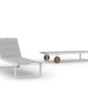 MZ500PS ALLUX Lounger with Wooden Wheels (Padded Sling) - CA1