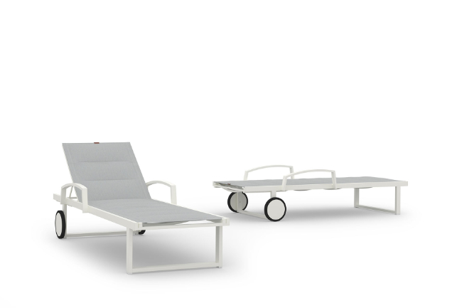MZ507PS ALLUX Lounger with Alu Armrest (Padded Sling) - CA1
