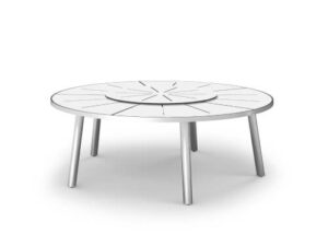 MEIKA Round Table 85" / 216 cm (HPL) with rotating tray