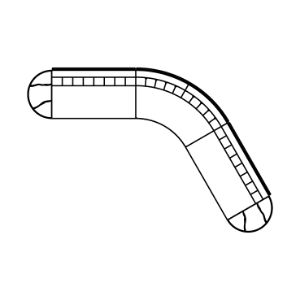MUNIA MO 135° ANGLE Configuration 3 (Teak)
