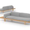 HAC07 HACIENDA Right Hand Sectional with Arm (Teak) - CA1