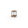 TIT04TEAK TITAN Side Table With Shelf 40x40 Cm TEAK - CA1