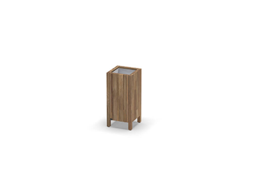 IMO Teak Planter 35 x 35 x 76cm / 14″ x 14″ x 30″