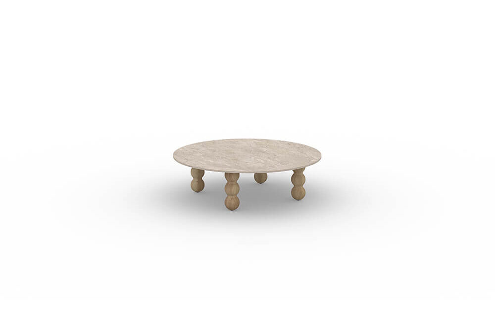LORENZO – Bobbin | Low Table Ø 43″ / 110 cm