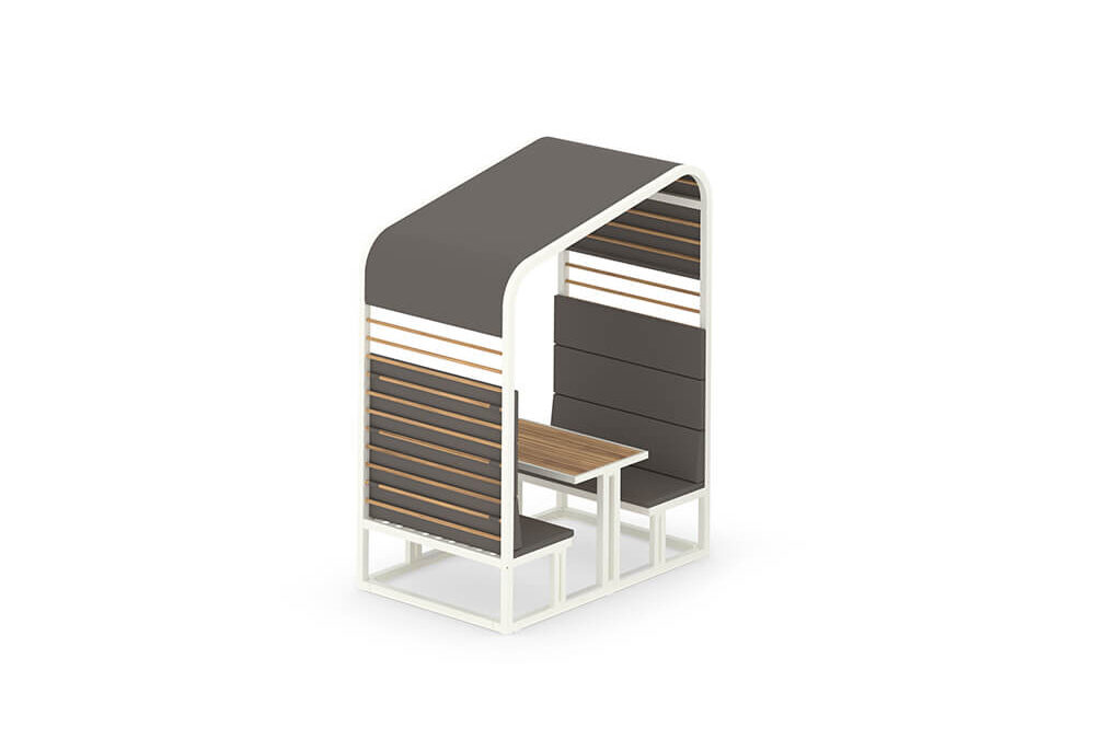 SOMBRERO Dining Booth (Teak Trellis & Table Top)