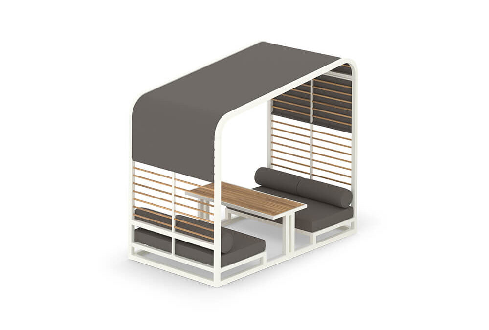 SOMBRERO Lounge Booth (Teak Trellis & Table Top)
