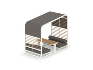 SOMBRERO Lounge Booth (Teak Trellis & Table Top)