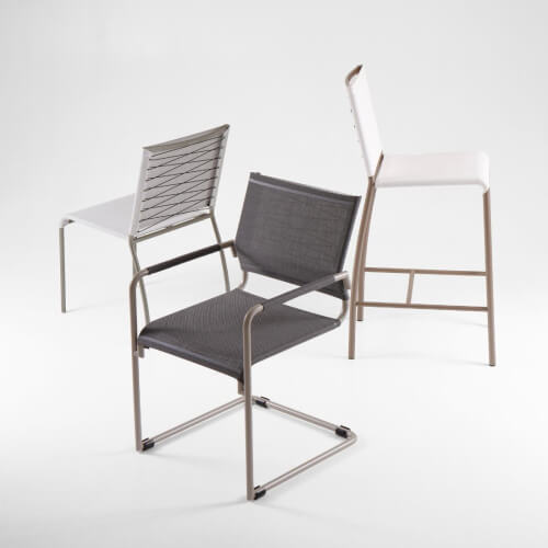 NATUN Bar Chair & Stacking Side Chair & Cantilever (Sling Armrest)