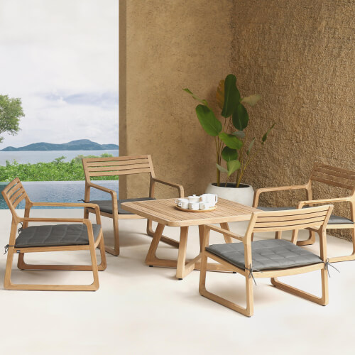 ESTATE Coffe Table Teak & Lounge Chair