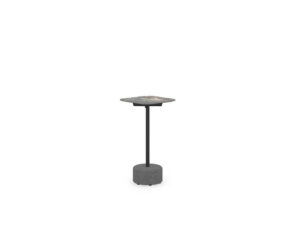 GLYPH Side Table Square 12" / 30 cm (Sintered Stone Top | Stone Base)