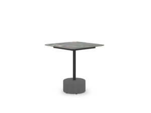 GLYPH Tea Table Square 23.5" / 60 cm (Sintered Stone Top | Stone Base)