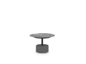 GLYPH Low Table 23.5" / 60 cm (Sintered Stone Top | Stone Base)