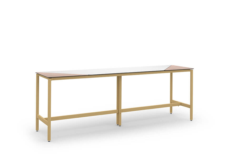 DIMANAMANA POST Duo Communal Bar Table 120″ x 29.5″ / 305 x 75 cm