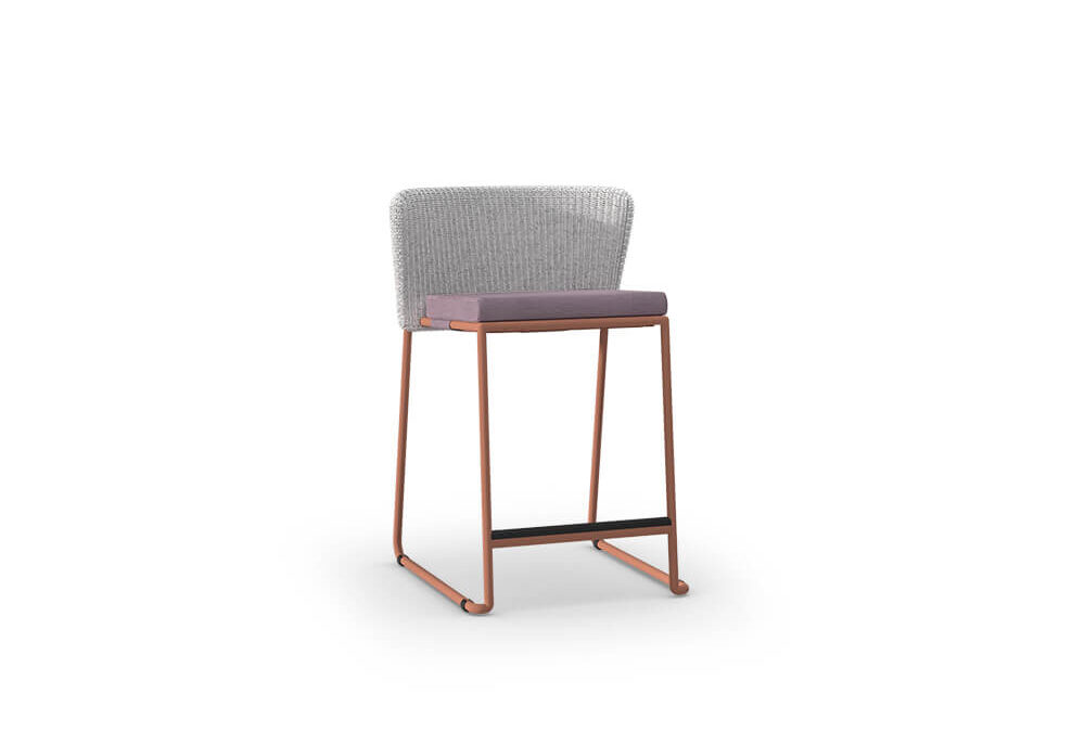 DIMANAMANA SHELL Counter Chair (Wicker Small Braid)