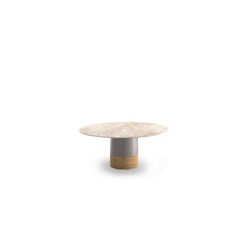 LABUAN Round Table 158 | Sintered Stone | Low Dining