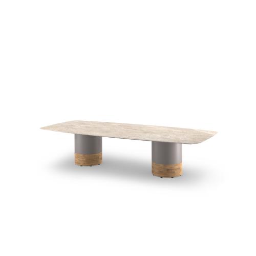 LABUAN Barrel Table 305 | Sintered Stone | Low Dining