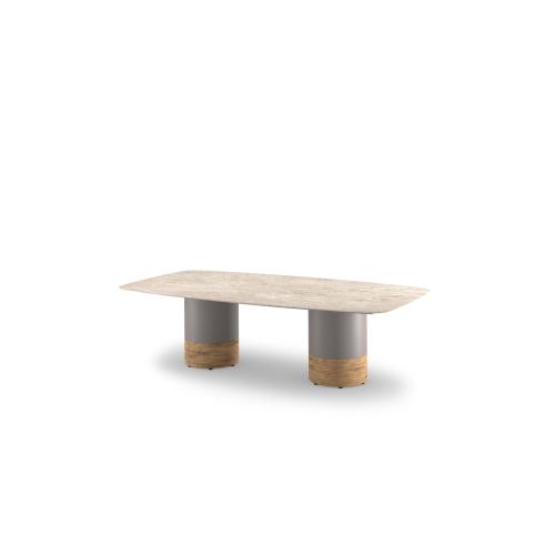 LABUAN Barrel Table 240 | Sintered Stone | Low Dining