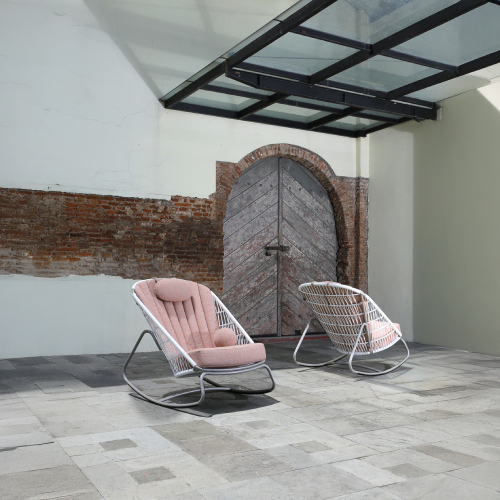 BONO Rocking Chair, LILY Sphere Pillow