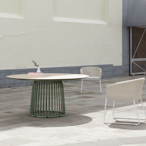 CAGE Dining Table_SHELL Armchair 2