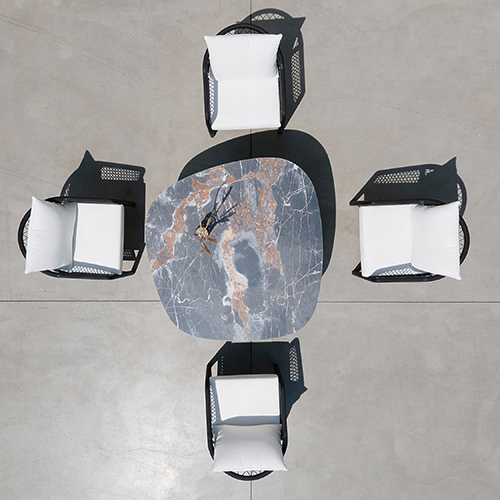 LABUAN Organic Low Dining Table & Lounge Chair 2