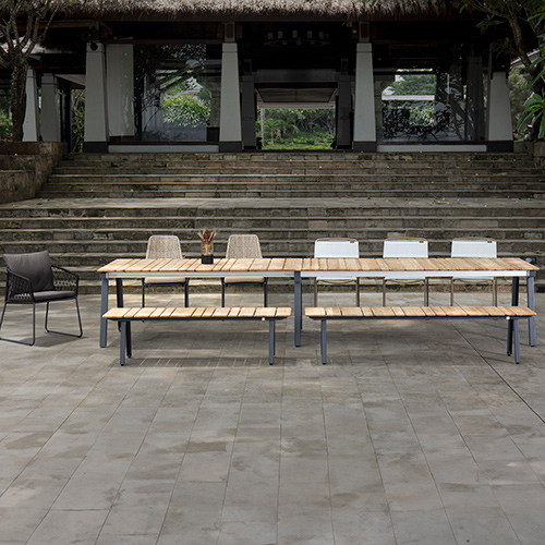 MAXXIMUS Ext Table XXL & Bench, CLARA Dining Chair, STARLETTE Side Chair