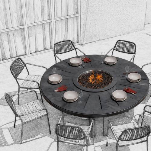 Integrated Fire Pit
